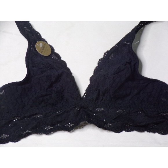 WACOAL Halo Soft Unpadded Lace Wireless Convertible Bra Black #811205 32 NEW - Picture 9 of 12